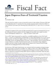 Fiscal Fact Japan Disproves Fears of Territorial Taxat