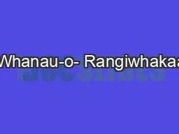 Te Whanau-o- Rangiwhakaahu