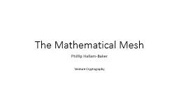 The Mathematical Mesh Phillip Hallam-Baker