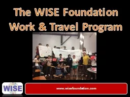 The WISE Foundation Work & Travel Program