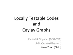 Locally Testable Codes  and