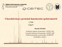 Charakterizace   protein