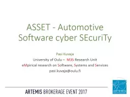ASSET - Automotive Software