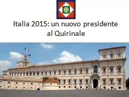 Italia 2015: un nuovo presidente