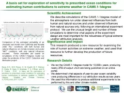 A basis set for exploration of sensitivity to prescribed ocean conditions for estimating