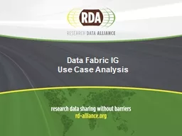 Data Fabric  IG Use Case Analysis