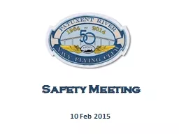 10 Feb 2015 Safety Meeting