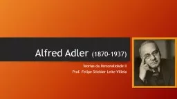 Alfred Adler  (1870–1937)