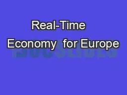 Real-Time   Economy  for Europe