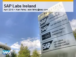 SAP Labs Ireland April  2015 – Alan