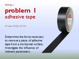 TMF 2011 problem 1   adhesive tape