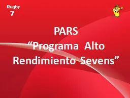 PPT-PARS “Programa Alto Rendimiento Sevens”