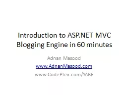 Introduction to ASP.NET