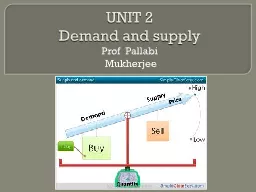 UNIT 2 Demand and supply