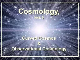 Cosmology,   lect.