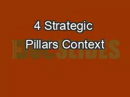 4 Strategic Pillars Context