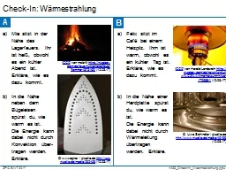 PPT-Check-In: Wärmestrahlung