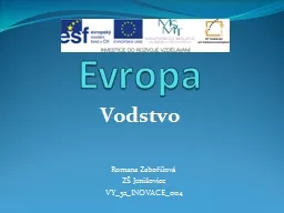 Evropa Vodstvo Romana  Zabořilová