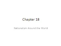 Chapter 18  Nationalism Around the World