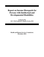 Report on Income Disregards for Persons with Intellect