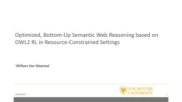 Optimized, Bottom-Up Semantic Web Reasoning based on OWL2 RL in Resource-Constrained Settings