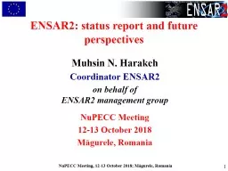 1 ENSAR2 : status report and future perspectives