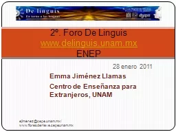 28 enero 2011  Emma Jiménez Llamas