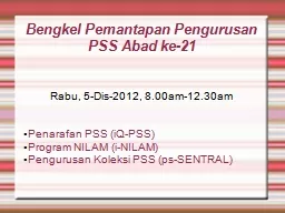 PPT-Bengkel Pemantapan Pengurusan