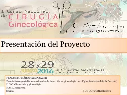 Presentación del Proyecto