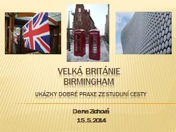 PPT-Velká Británie Birmingham