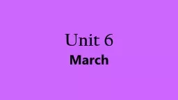 Unit 6 March Anonymous Adjective