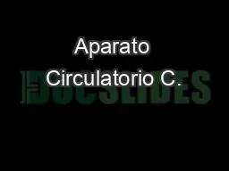 PPT-Aparato Circulatorio C.