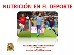 NUTRICIÓN EN EL DEPORTE