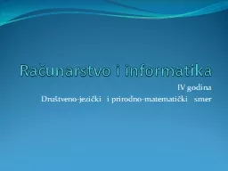 Računarstvo i informatika