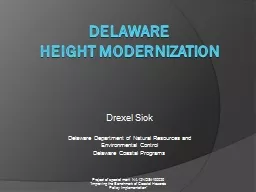 Delaware  Height modernization