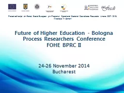 Future of Higher Education - Bologna Process Researchers Conference