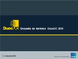 Encuesta de Servicios DuocUC 2010