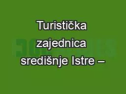 Turistička zajednica središnje Istre –