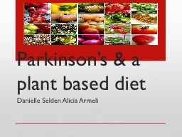 Parkinson’s & a plant based diet