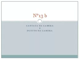 PPT-Cantata da camera E Duetto da camera