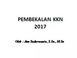 PEMBEKALAN KKN 2017 Oleh