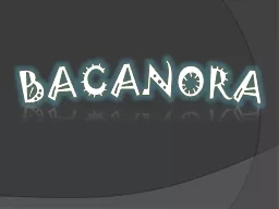 bacanora        ¿Que es Bacanora?