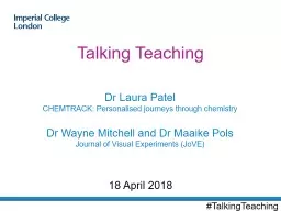 18 April  2018 Talking Teaching