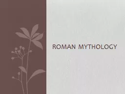 Roman Mythology Private and