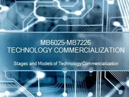 Stages and Models of Technology Commercialization