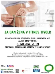 ZA DAN ŽENA V FITNES TIVOLI!