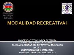 PPT-MODALIDAD RECREATIVA I