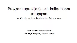 Program  upravljanja   antimikrobnom