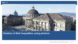 Violation of Bell inequalities using photons