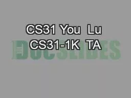 CS31 You  Lu CS31-1K  TA